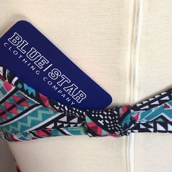 Aztec pattern maxi dress open back in medium - Picture 12 of 15